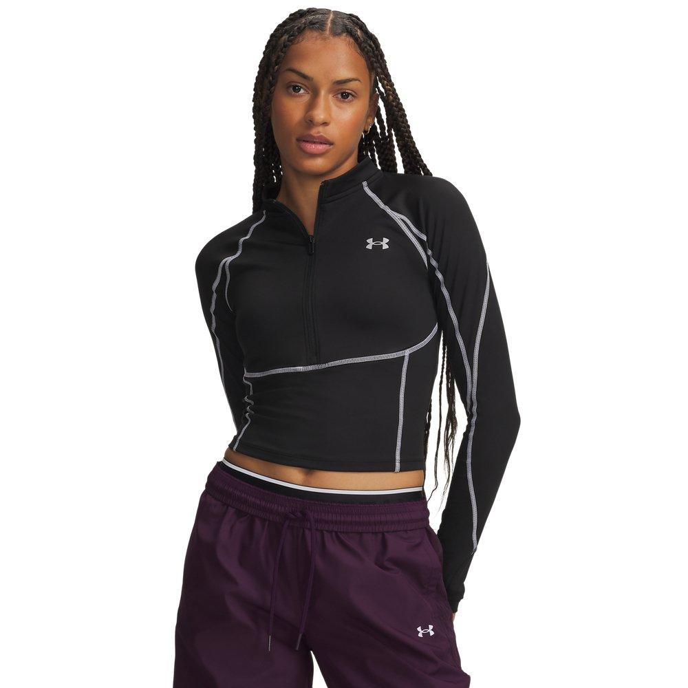 Under Armour Women's ColdGear Elite 1/2-Zip Jacket - Black - BLACK